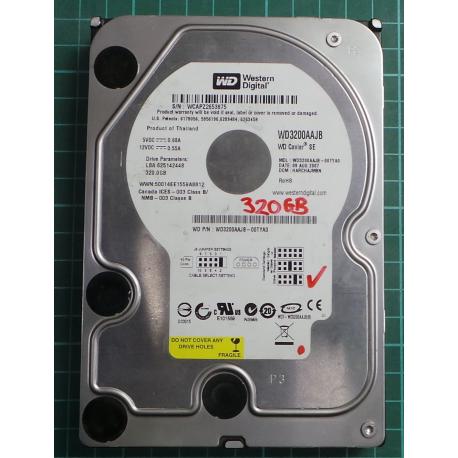 USED, Hard Disk, WD3200AAJB, WD Caviar, WD3200AAJB, Desktop, IDE, 320GB
