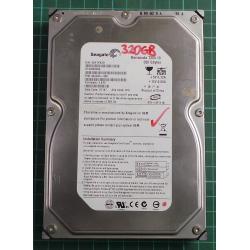 USED, Hard Disk, Barracuda 7200.10, ST3320820A, Seagate, P/N: 9BJ03G-560, Firmware: 3.AFE, Desktop, IDE, 320GB