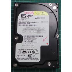 USED, Hard Disk, WD2000, WD Caviar, WD2000JS-00MHB1, Desktop, SATA, 200GB