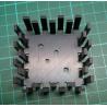 Heatsink, TO66, Anodized Aluminum, 40x40x15mm