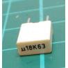 Capacitor, 180nF, 63V, Polyester Film