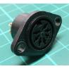 Socket, DIN, 7 Pin, Panel Mount, Plastic