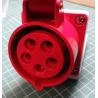 3 Phase Socket, 5-Pin, 220-380V (240-415V), 16A, IP44, Covered, Wall Mount
