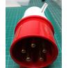 3 Phase Plug, 5-Pin, 415V, 32A, 16A, IP44