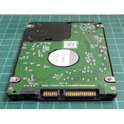 Complete Disk, PCB: 2060-771959-000 Rev A, WD5000LPVX, WD Blue, WD5000LPVX-22V0TT0, 500GB, 2.5", SATA