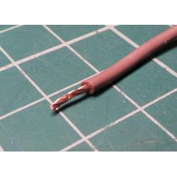 Wire-cable 0.5 mm2 brown silicone, packing 100 meters 