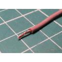 20AWG, 0.5 mm2, Stranded, Silicon, 180°, Brown, per meter