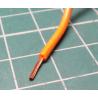 22AWG, 0.5 mm2, Stranded, Silicon, 180°, Orange