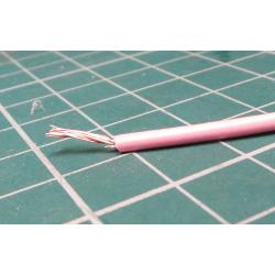 100m, Stranded Wire, Insulated, 0.5 mm2, 105°, Pink