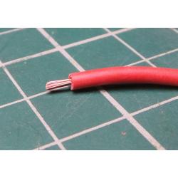 100m, Stranded Wire, Insulated, 0.5 mm2, 105°, Red