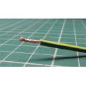 19AWG, 0.75 mm2, Stranded, PVC, 105°, Green/Yellow, per meter
