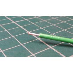 100m, Stranded Wire, Insulated, 0.5 mm2, 105°, Green