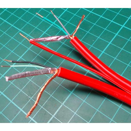 * New Photo 4 Core Cable, 2x6mm with 2mm Control Cable, Shielded, Red