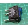 Switch, Rocker, SPST, 12V, 20A, Illuminated, Blue