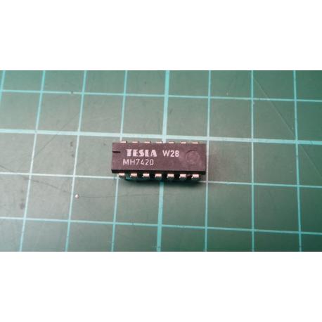* New Photo 7420, MH7420, TESLA, dual 4-input NAND gate