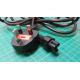 1.8m UK Plug to Clover Socket Cable, 250V, 13A