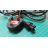 1.8m UK Plug to Clover Socket Cable, 250V, 13A, Fused