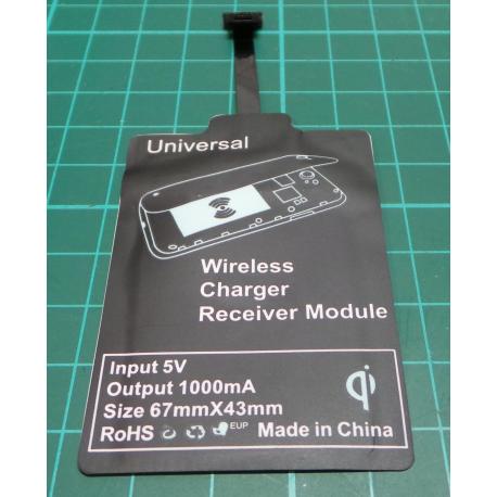 Universal QI Wireless Charger Receiver Module For Micro-USB Mobile Phone BH