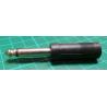Reduction connector JACK 6,3 mono / stereo jack JACK 6.3 