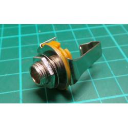 JACK socket 6.3 mono panel. with break contact 