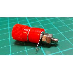 Terminal for banana 12x22mm red 