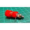 Terminal for banana 12x22mm red 