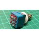 9-pin 3PDT Guitar Effects Pedal Box Stomp Foot Metal Switch True Bypass~WE
