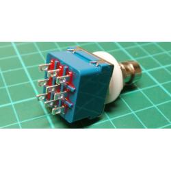 9-pin 3PDT Guitar Effects Pedal Box Stomp Foot Metal Switch True Bypass~WE