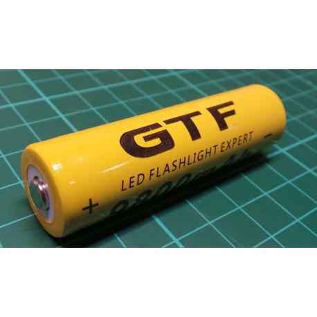 1pc 3.7V 18650 9800mAh Li-ion Rechargeable Battery For Flashlight Torch HH
