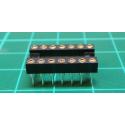 IC DIL Socket, 14 Pin, Turned Contacts