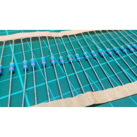 390Km 0207, resistor 0.6W, 1%, 50ppm 