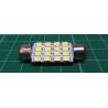 20X 39mm Dome 16 LED 3528SMD Car Festoon Interior Bulb Light Lamp 239 White 12V