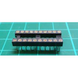 IC DIL Socket, 20 Pin, Turned Contacts