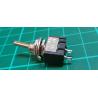 Vypínač páčkový ON-OFF 1pol.250V/3A otvor 6mm 