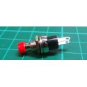 Button ON- (OFF) 1pol.250V / 0.5A red 