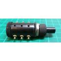 Switch, Push Button, DPDT, Momentary, for hole 13 mm