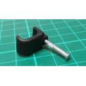 Nail in Clip, 14x7mm, for 4-6mm2 Cable, Black