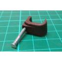 Cable clips, 14x7, Brown, For 4 & 6mm2