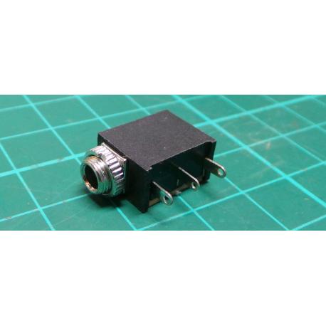 10PCS 1/8" 3.5mm Stereo Socket Jack Headphones With nut PCB Panel Mount PJ-323M