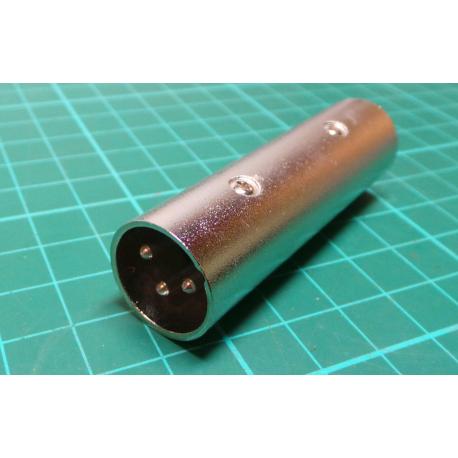 XLR spojka 3p-2x konektor 