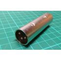 XLR spojka 3p-2x konektor 