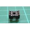 DIL socket 6 2x3 black
