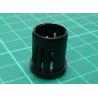 10 mm LED sleeve one-piece black plastic RTF-1090 LF 