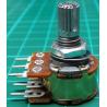 Potentiometer, 2x10K, Log, THT, 6x10mm Knurled Shaft