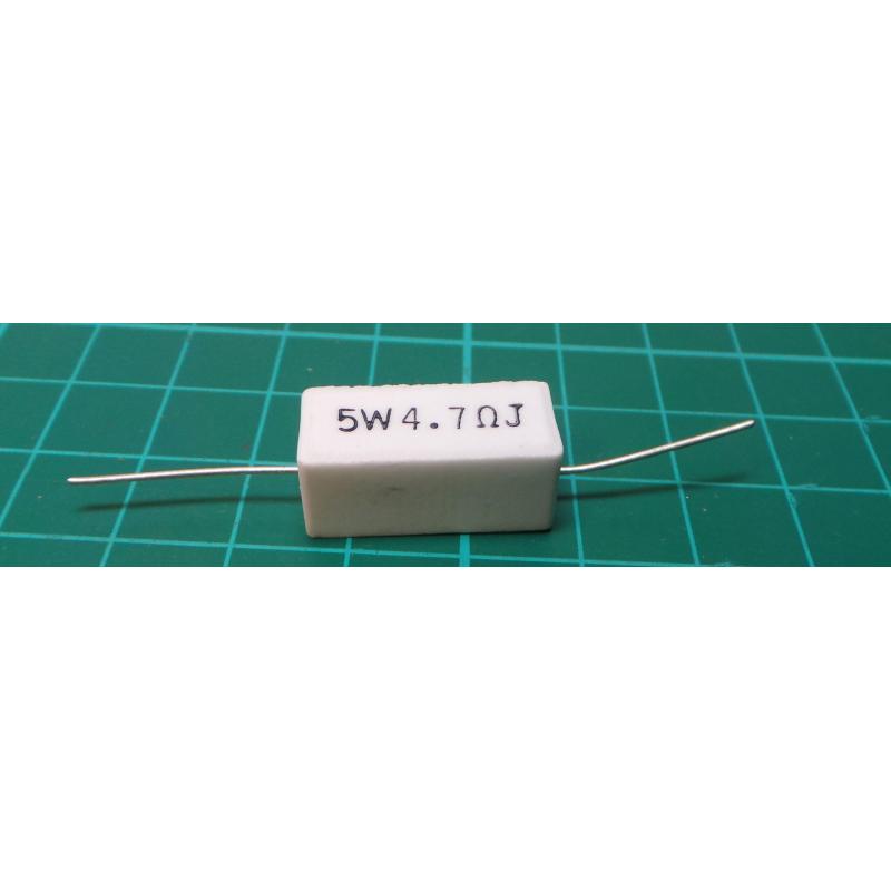 Ceramic Resistor 4r7 5w 5 30ppm 350v Dsmcz