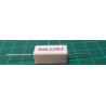 0,22R ceramic resistor 5W, 5%, 300ppm, 350V 
