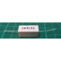 0,18R ceramic resistor 5W, 5%, 300ppm, 350V 