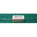 0,27R ceramic resistor 5W, 5%, 300ppm, 350V 