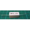 Ceramic resistor 5R1 5W, 5% 300ppm, 350V 