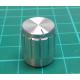 Knobs 18T 15x17mm, shaft 6 mm silver 